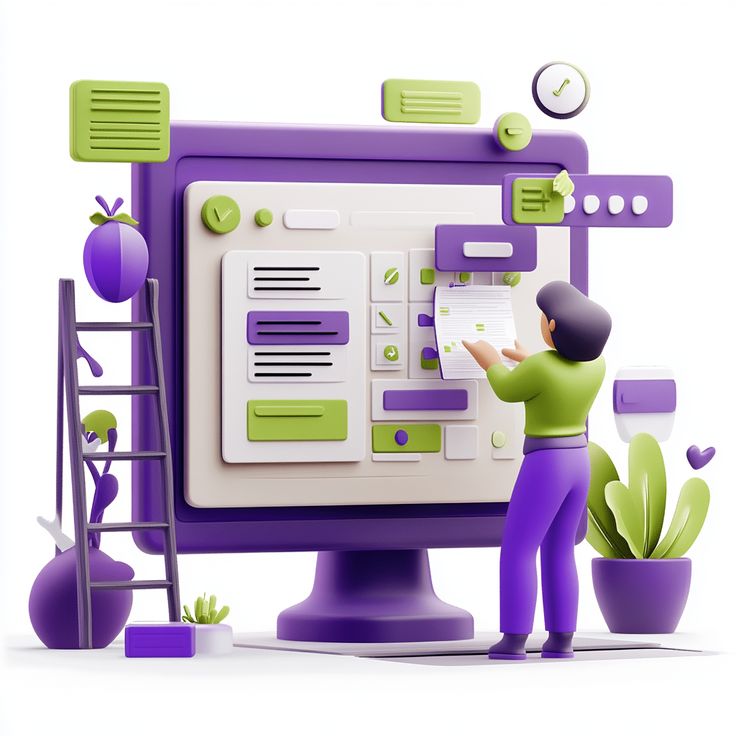 UI/UX design process showing research, wireframing, prototyping, and user-friendly product development